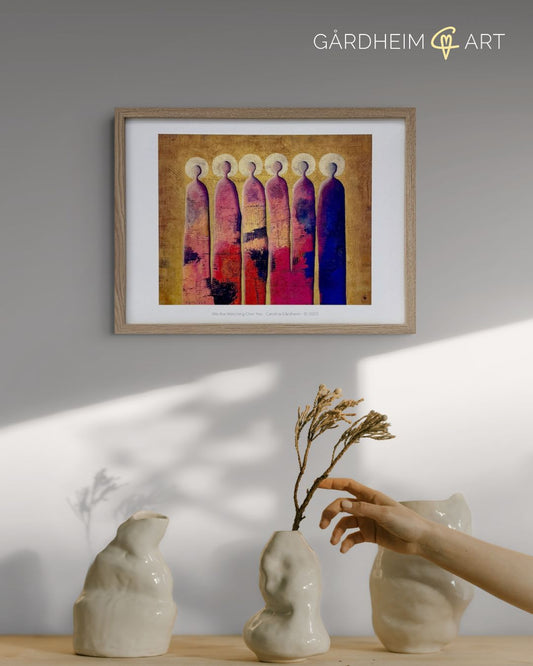 We Are Watching Over You – färdiginramat konsttryck (50x40 cm)