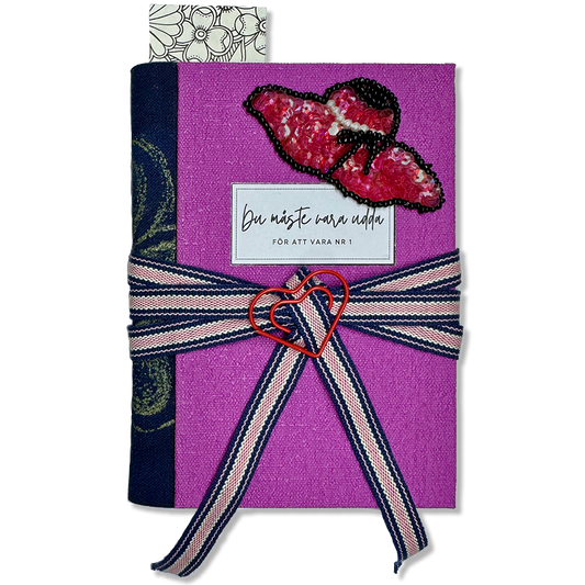 Anteckningsbok 'Du måste vara udda för att vara nr 1' – handgjord i återvunnet material