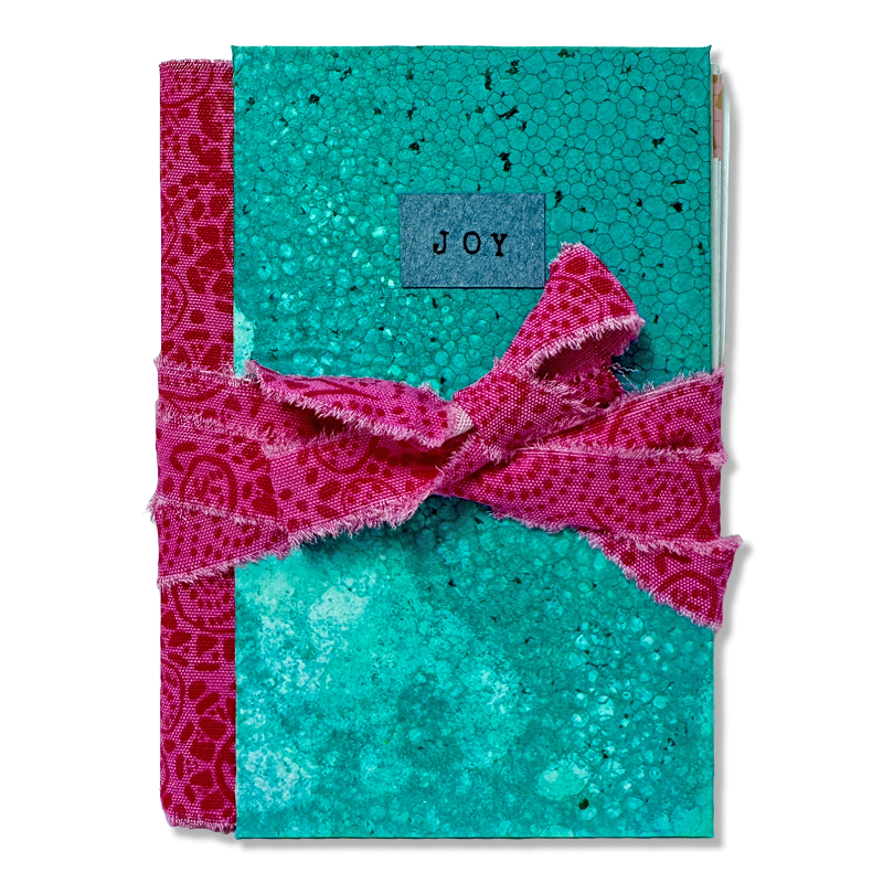 Anteckningsbok 'Joy' – handgjord i återvunnet material