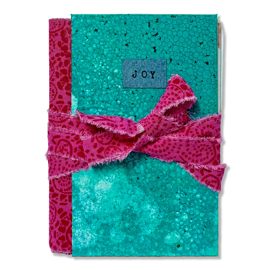 Anteckningsbok 'Joy' – handgjord i återvunnet material