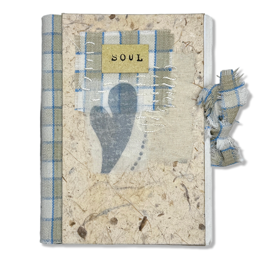 Anteckningsbok 'SOUL & HEART' – handgjord i återvunnet material