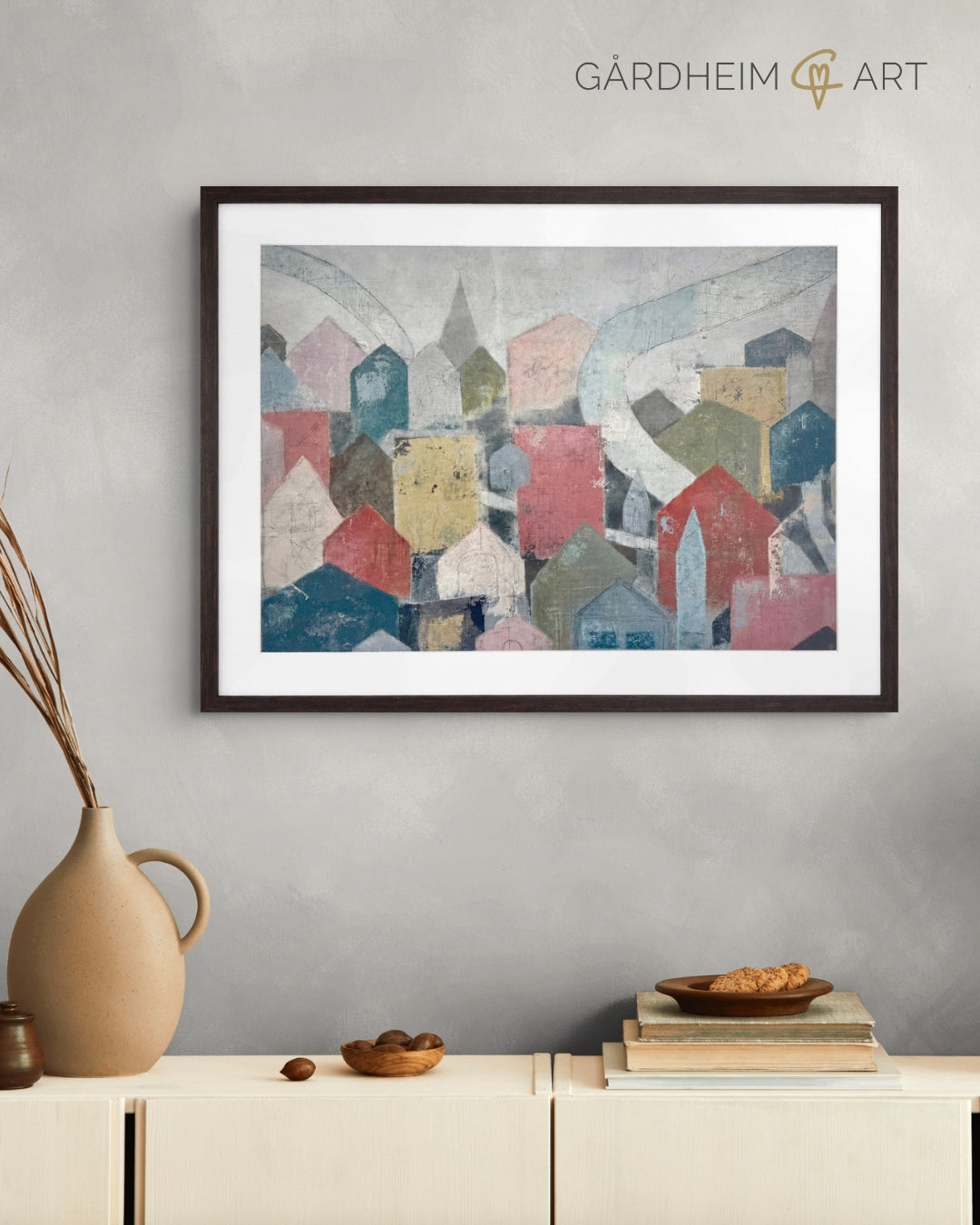 Finding My Way Home – inramat konsttryck valnöt (80x60 cm)