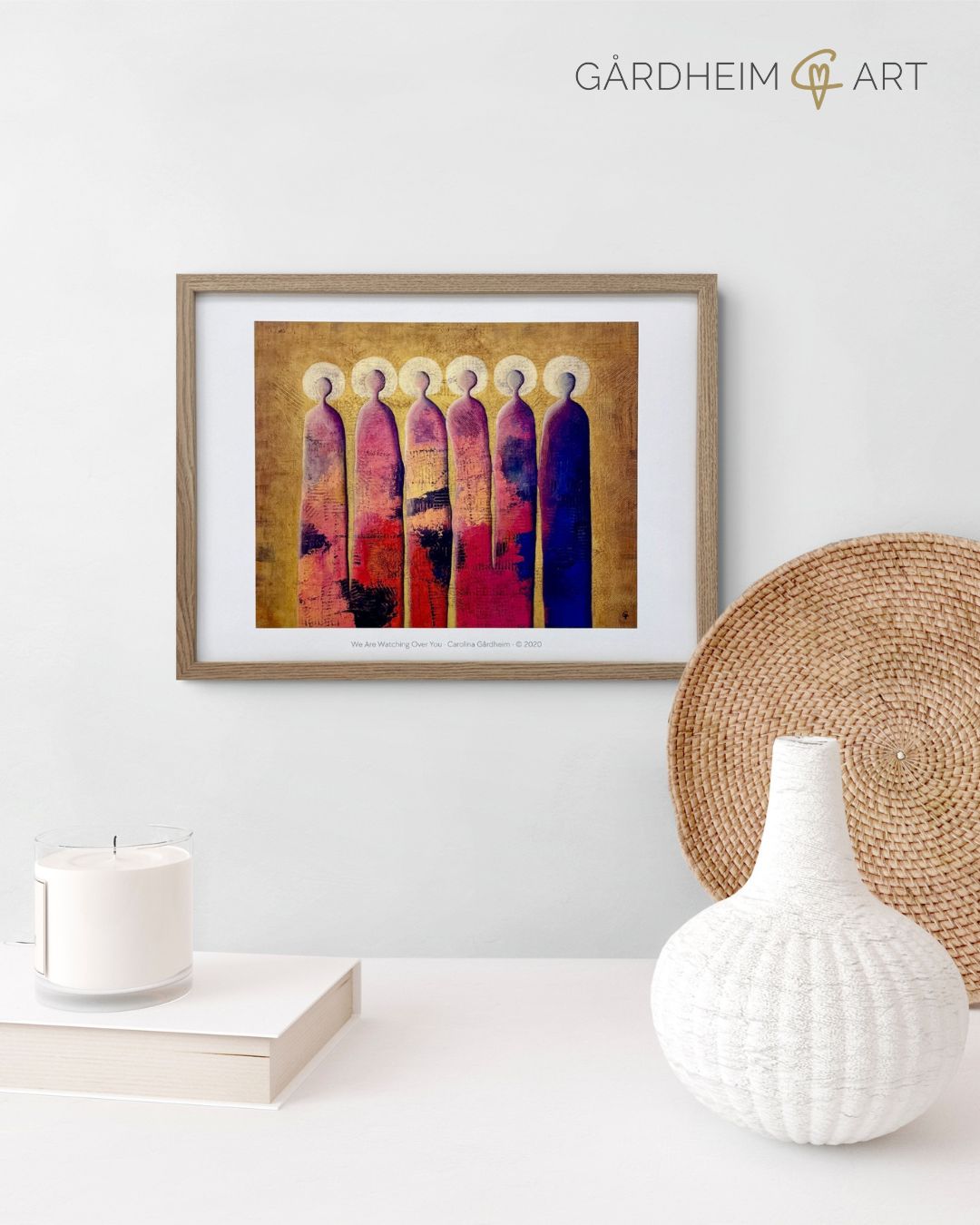We Are Watching Over You – färdiginramat konsttryck (50x40 cm)