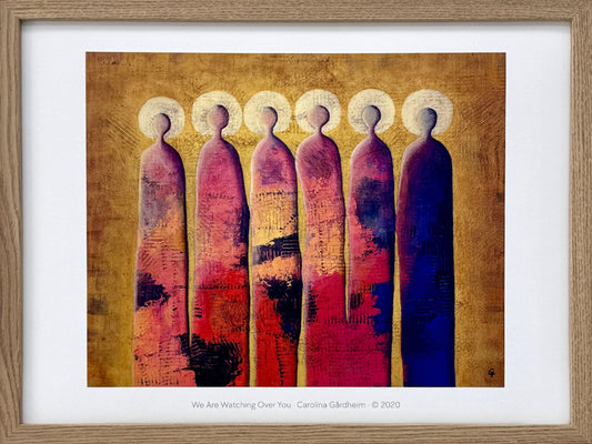 We Are Watching Over You – färdiginramat konsttryck (50x40 cm)