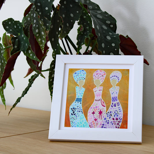 Konstkort Your Journey Creates Your Beauty (Arranging the Pieces)