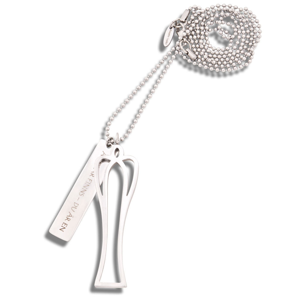 Halssmycke Tro, hopp & kärlek – Änglar finns – du är en