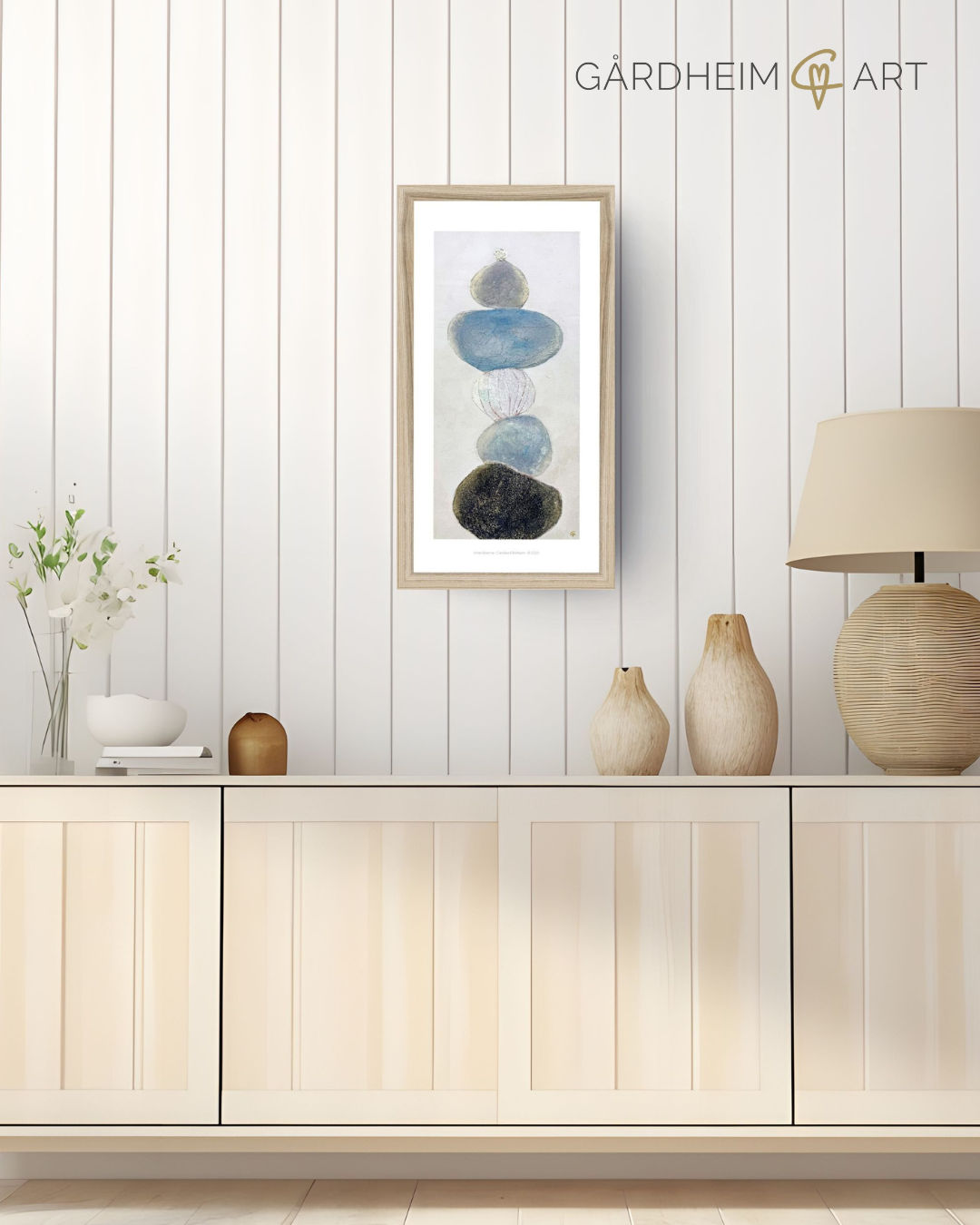 Inner Balance – inramat konsttryck (30x60 cm)